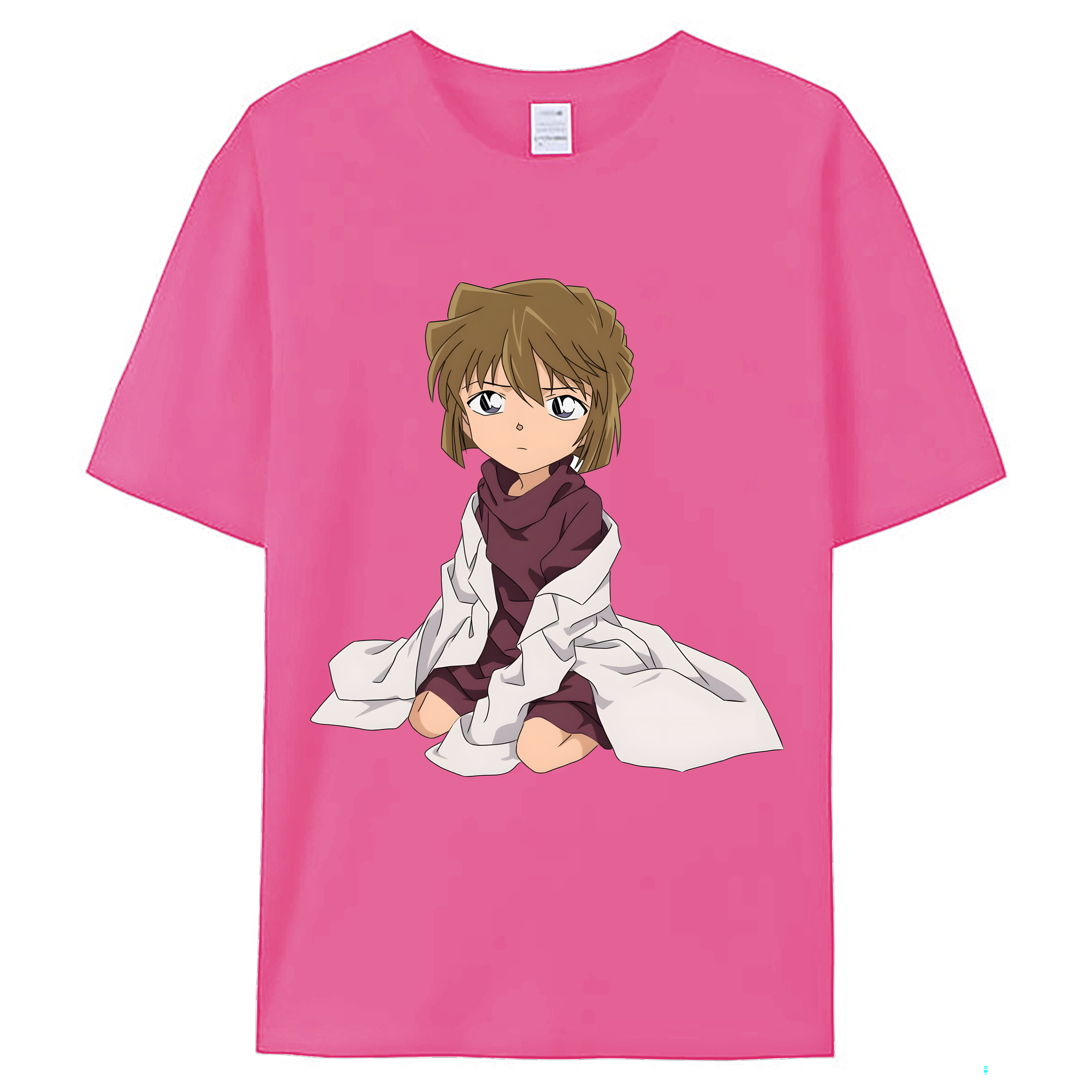 （画像用） 名探偵コナン 灰原 哀 はいばら あい Detective Conan Anita Hailey、Vi Graythorn Haibara Ai レディースカジュアルプリントTシャツ（綿100％）